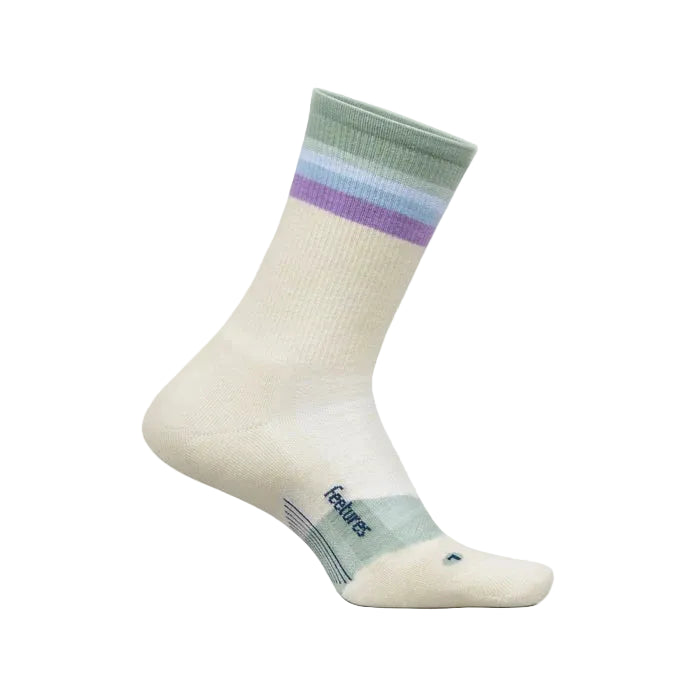 feetures merino 10 max cushion mini crew sock | sandstone