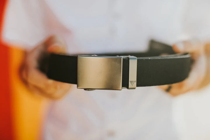 mission belt gun metal men's | black