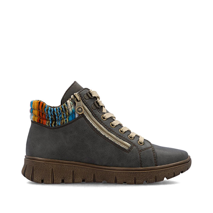 rieker n1305 heike women's | basalt/orange-multi/basalt