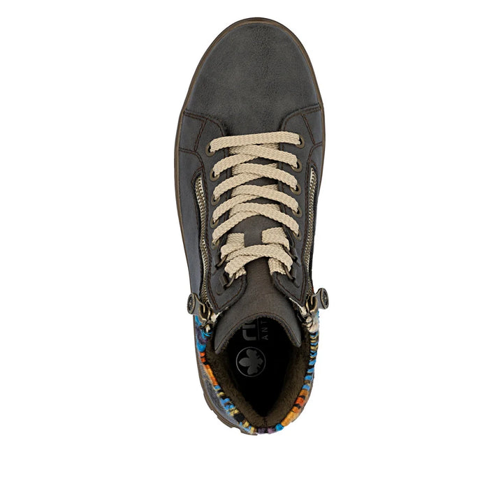 rieker n1305 heike women's | basalt/orange-multi/basalt