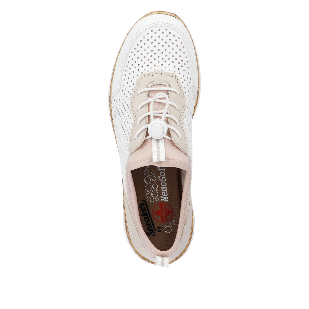 rieker nikita women's | weiss/perle/rose-silver