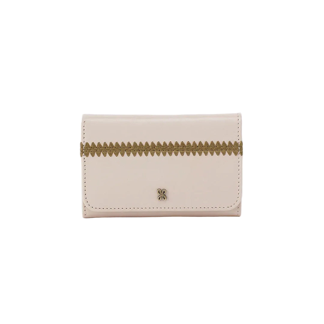 hobo jill trifold wallet women's | pale flax