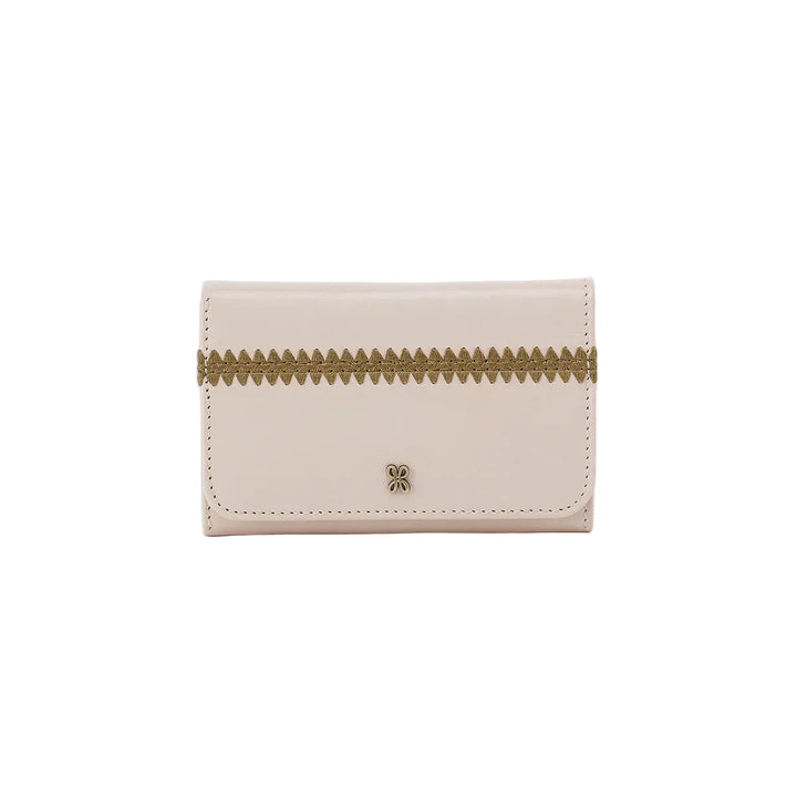 hobo jill trifold wallet women's | pale flax