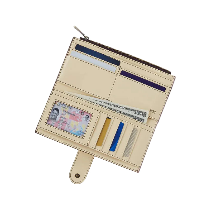 hobo dunn continental wallet women's | butter yellow