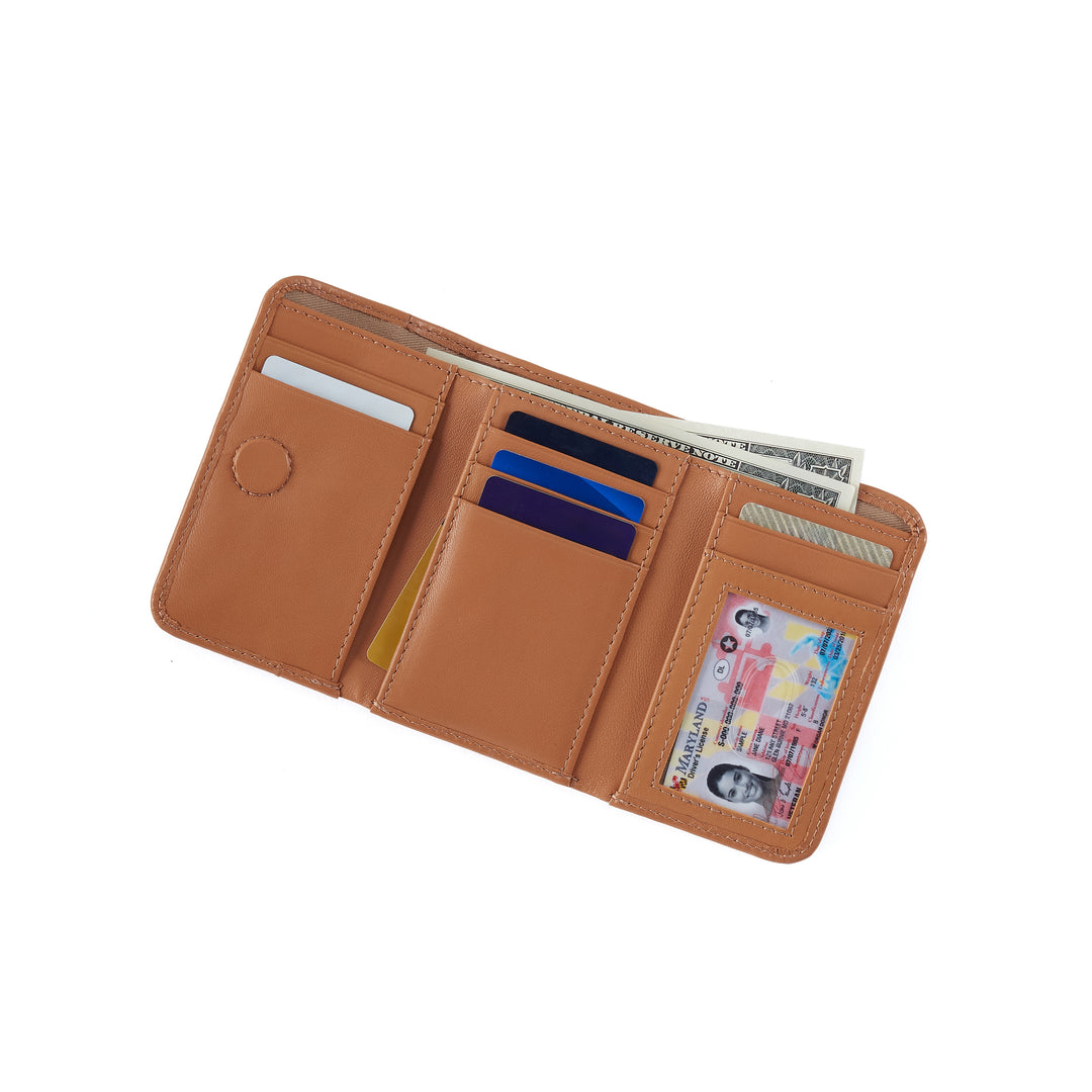 hobo jill trifold wallet women's | canyon petal