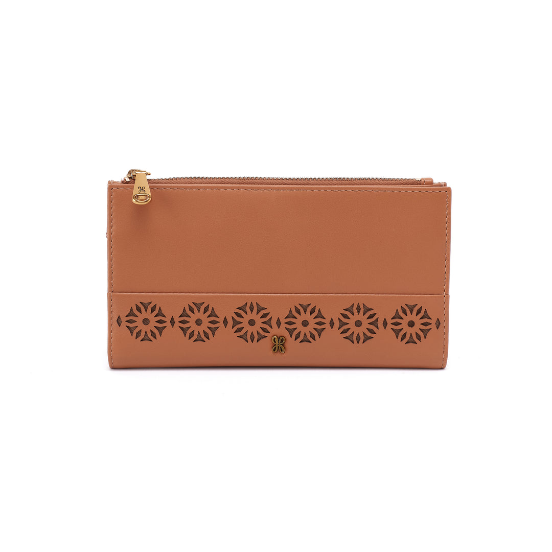 hobo jill large bifold wallet women's | canyon petal