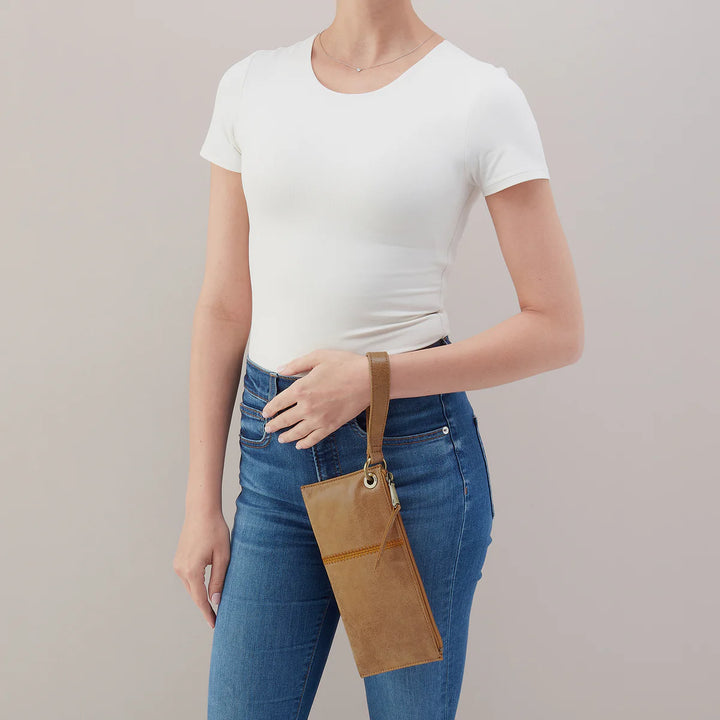 hobo vida wristlet women's | whiskey