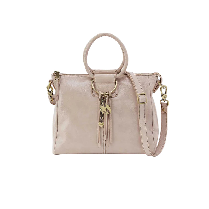 hobo sheila medium satchel women's | stone gloss