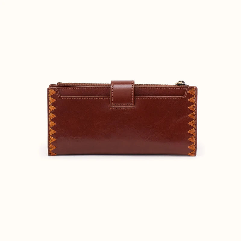 hobo dunn continental wallet women's | harvest root