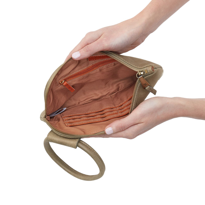 hobo sable wristlet women's | burnished sage