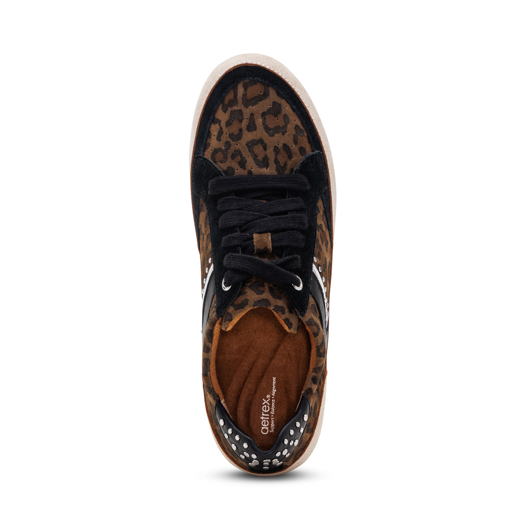 aetrex tess women's | leopard