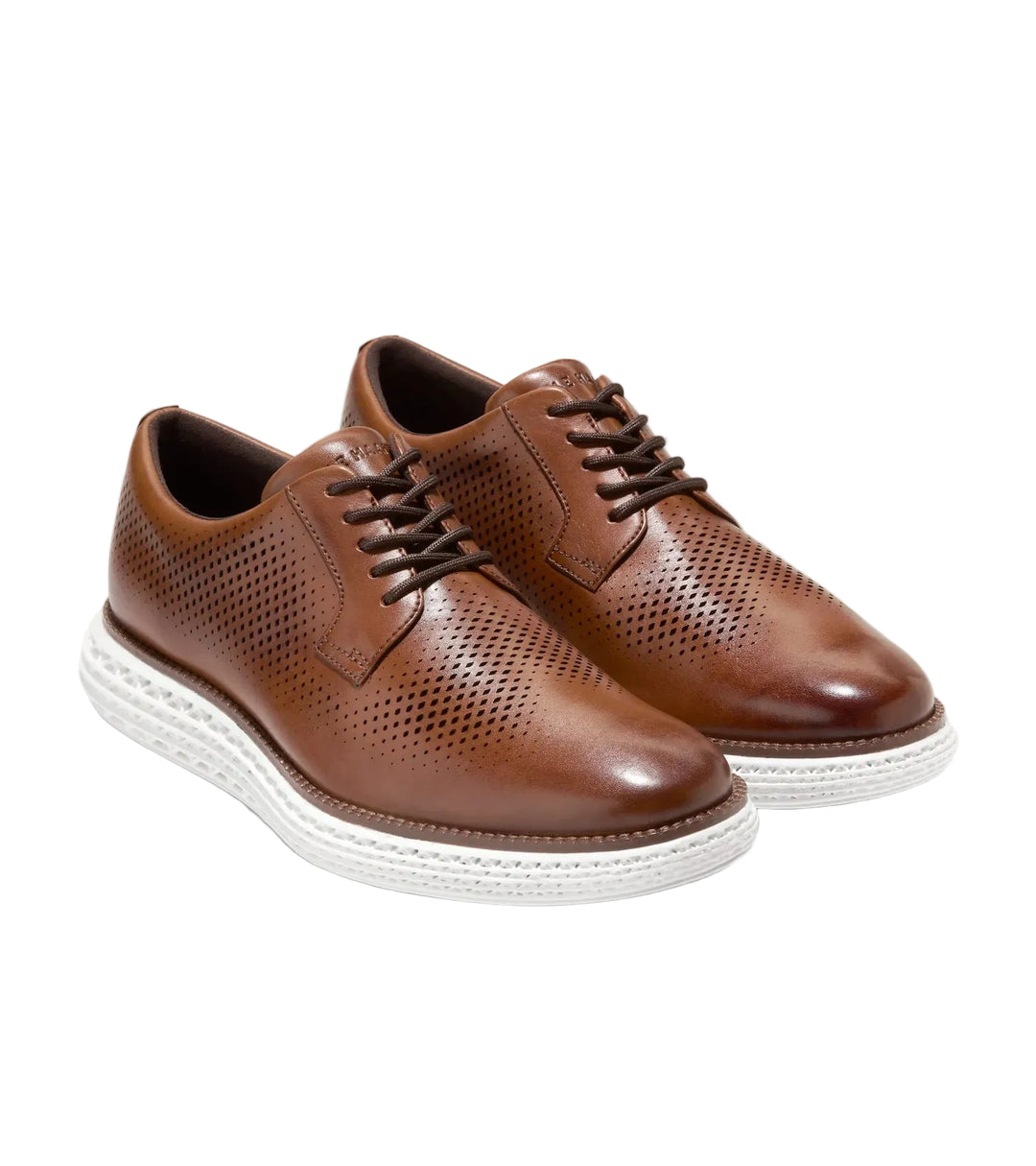 cole haan originalgrand 2.0 skyweave oxfords men's | british tan white