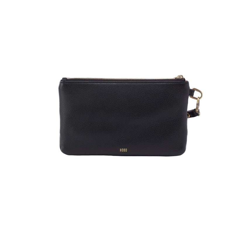 hobo goldie wristlet women's | black