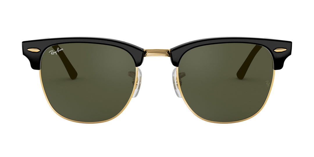 ray-ban clubmaster sunglasses | black on arista