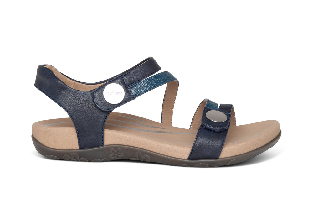 aetrex jess adjustable quarter strap women's | 