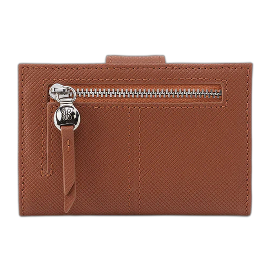 hobo essential card case women's | lion (saffiano)