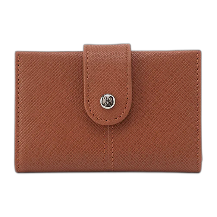 hobo essential card case women's | lion (saffiano)