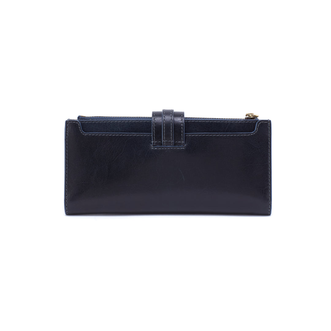 hobo dunn continental wallet women's | navy horizon