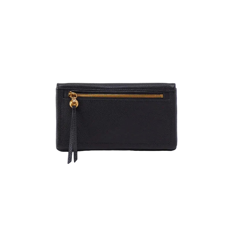 hobo lumen continental wallet women's | black