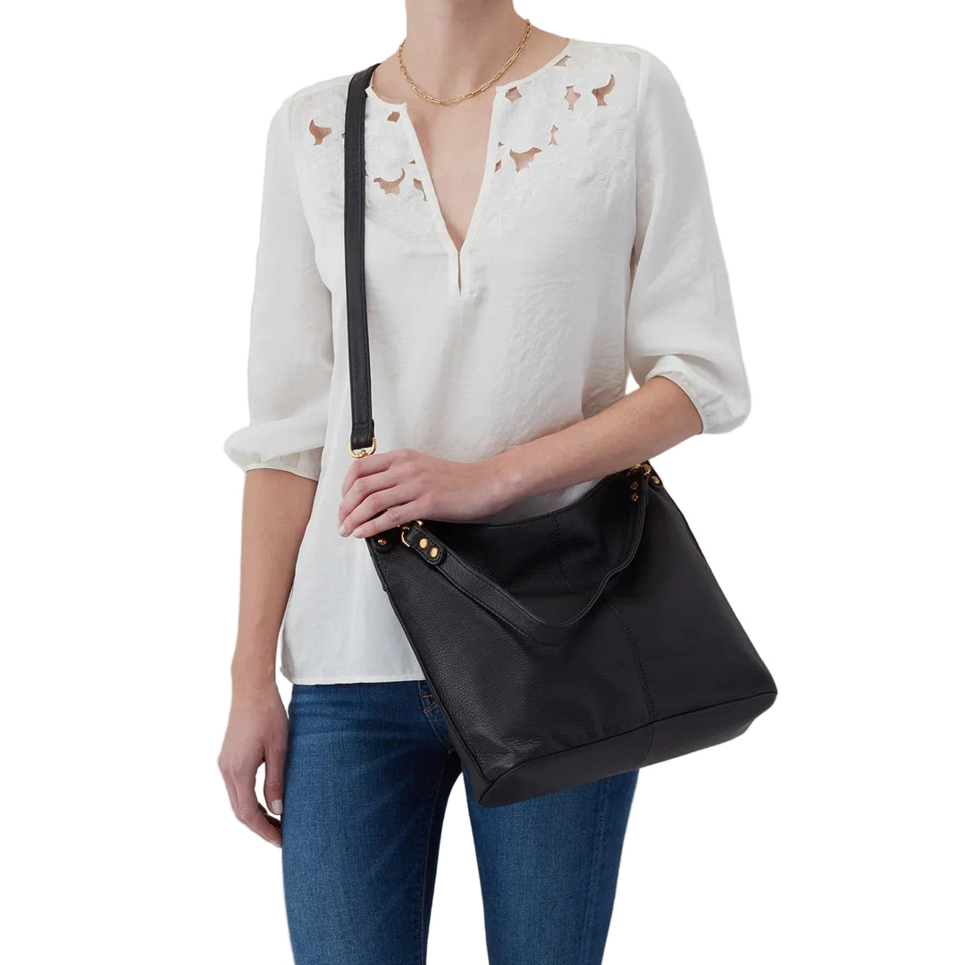 hobo pier shoulder bag women's | black