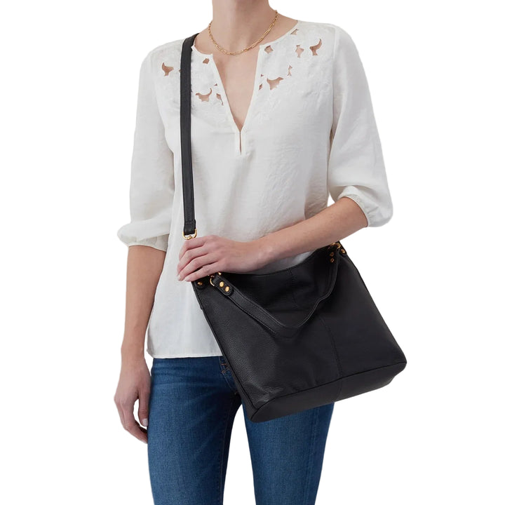 hobo pier shoulder bag women's | black