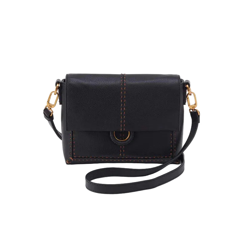 hobo austin flap crossbody women's | black