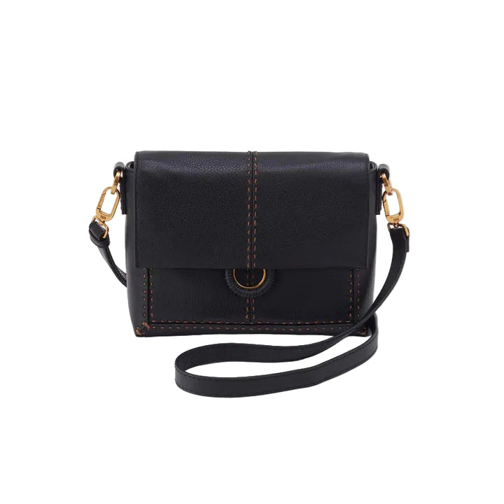 hobo austin flap crossbody women's | black