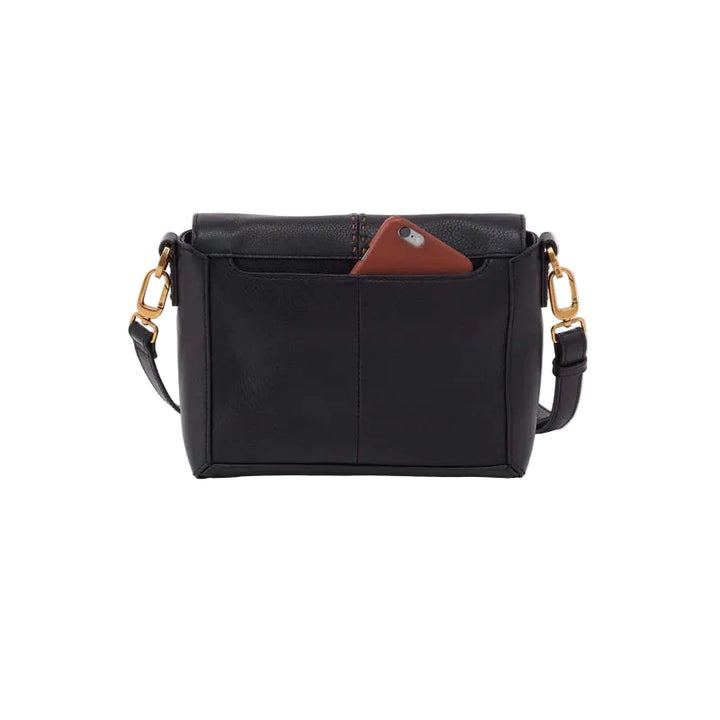 hobo austin flap crossbody women's | black