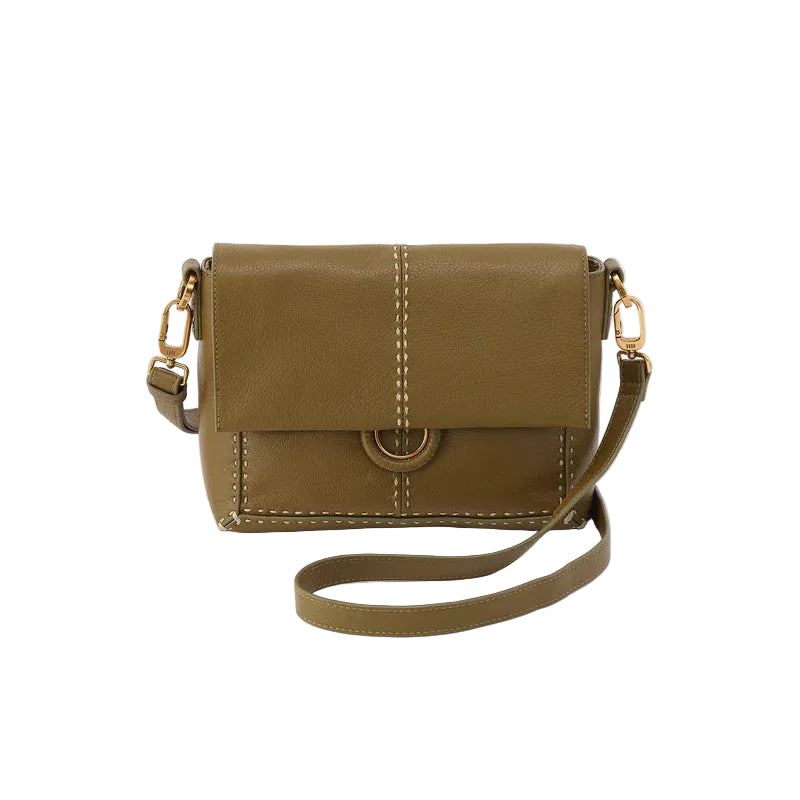 hobo austin flap crossbody women's | sunlit sage