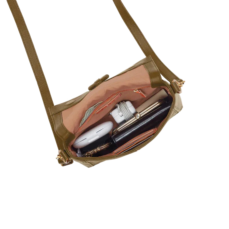 hobo austin flap crossbody women's | sunlit sage