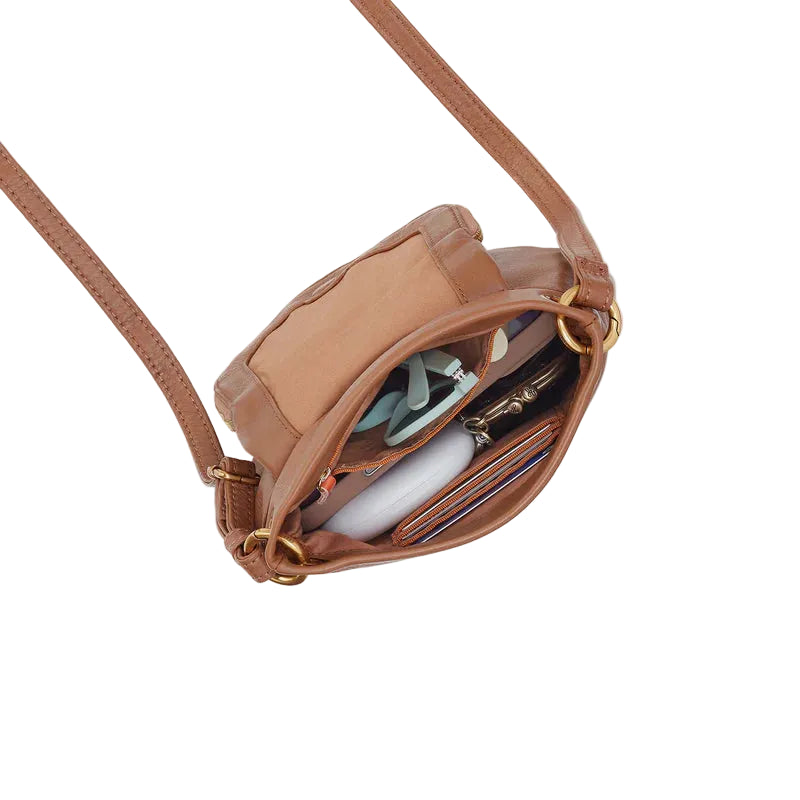 hobo fern zip-flap crossbody women's | 