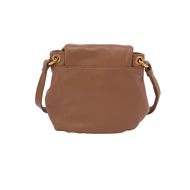 hobo fern zip-flap crossbody women's | timber brown