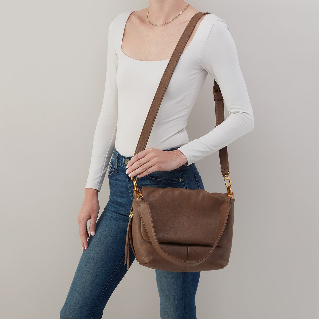 hobo harley convertible shoulder women's | dark elm