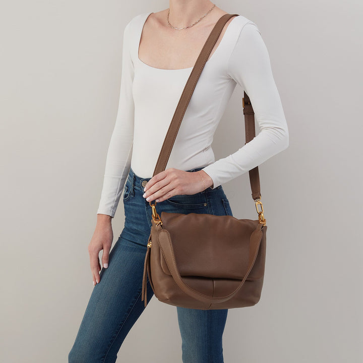 hobo harley convertible shoulder women's | dark elm