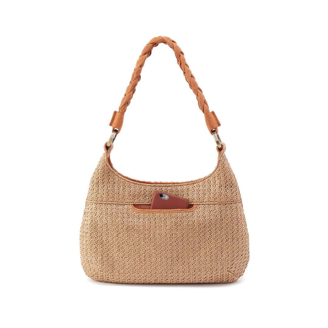 hobo madison shoulder women's | meadow woven straw