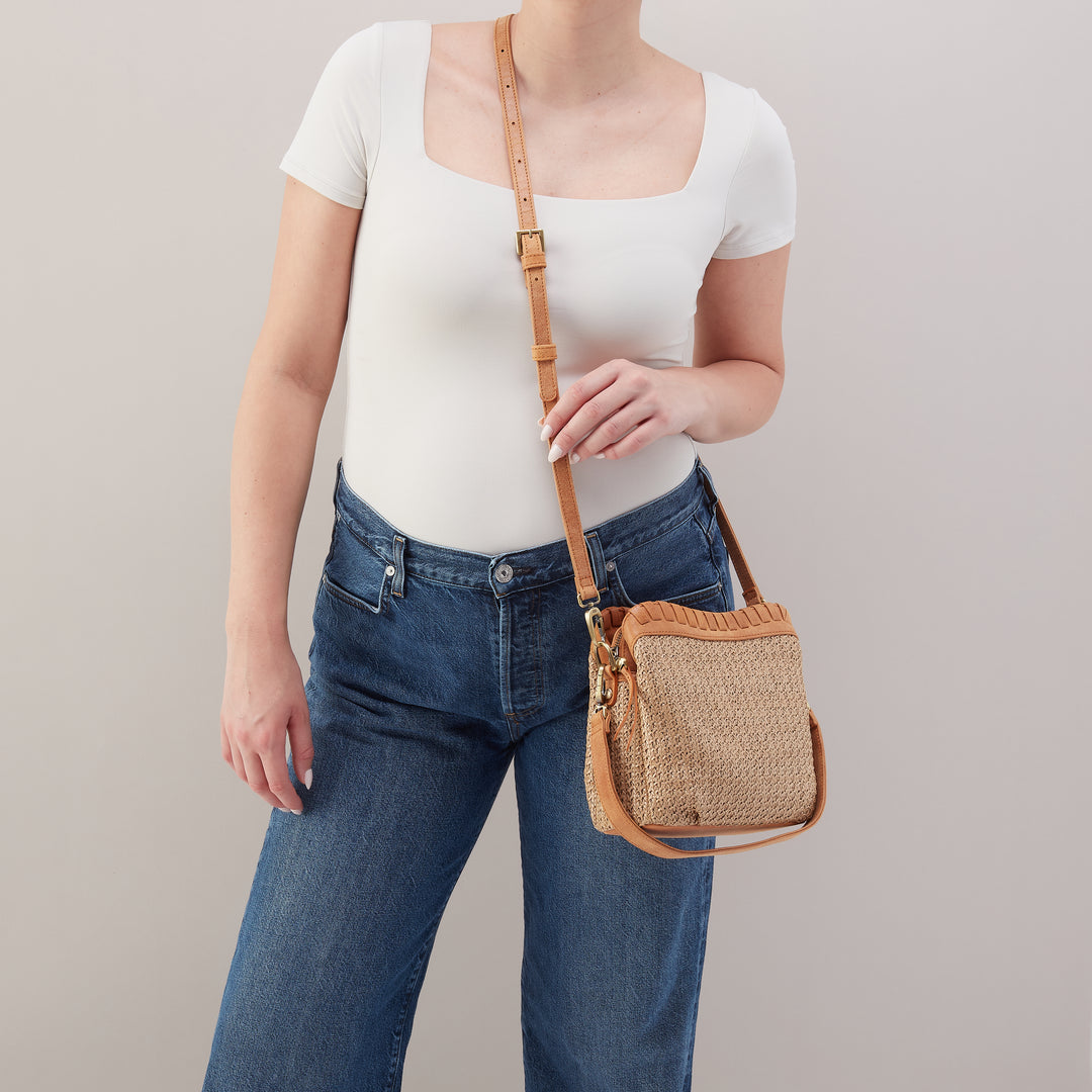 hobo starr convertible shoulder women's | meadow woven straw
