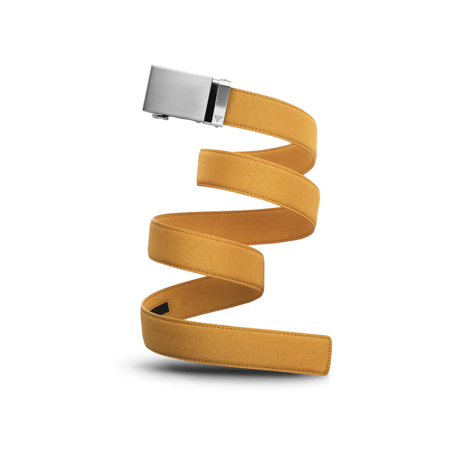 mission belt men's | steel/yellow