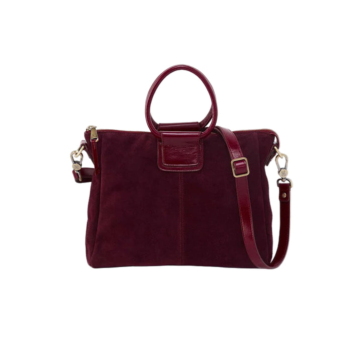 hobo sheila medium satchel women's | prairie garnet