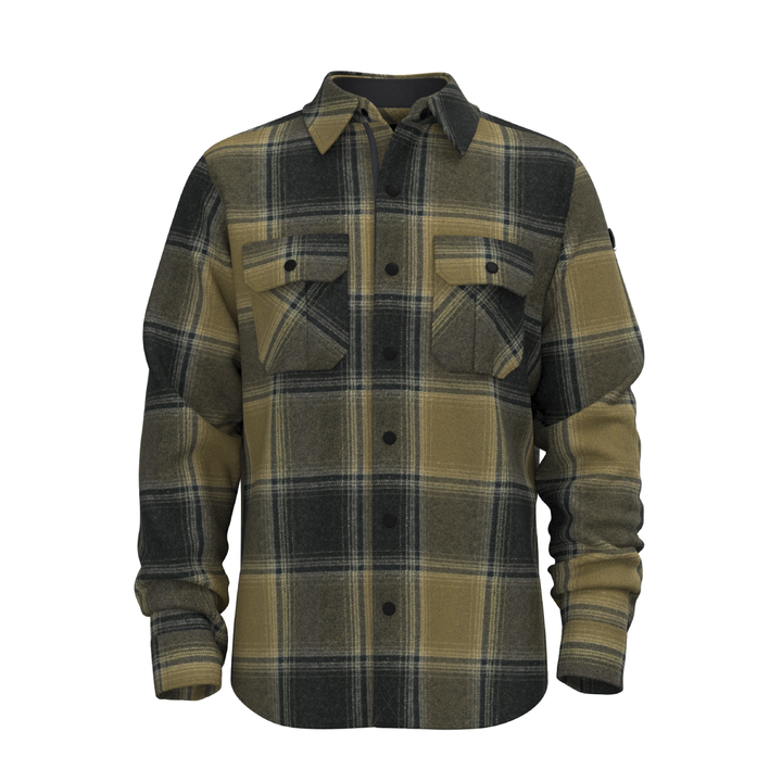 smartwool anchor line shirt jacket men's | winter moss plaid