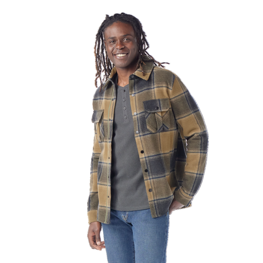 smartwool anchor line shirt jacket men's | winter moss plaid