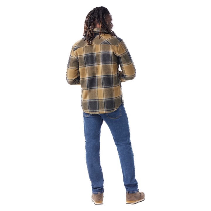 smartwool anchor line shirt jacket men's | winter moss plaid