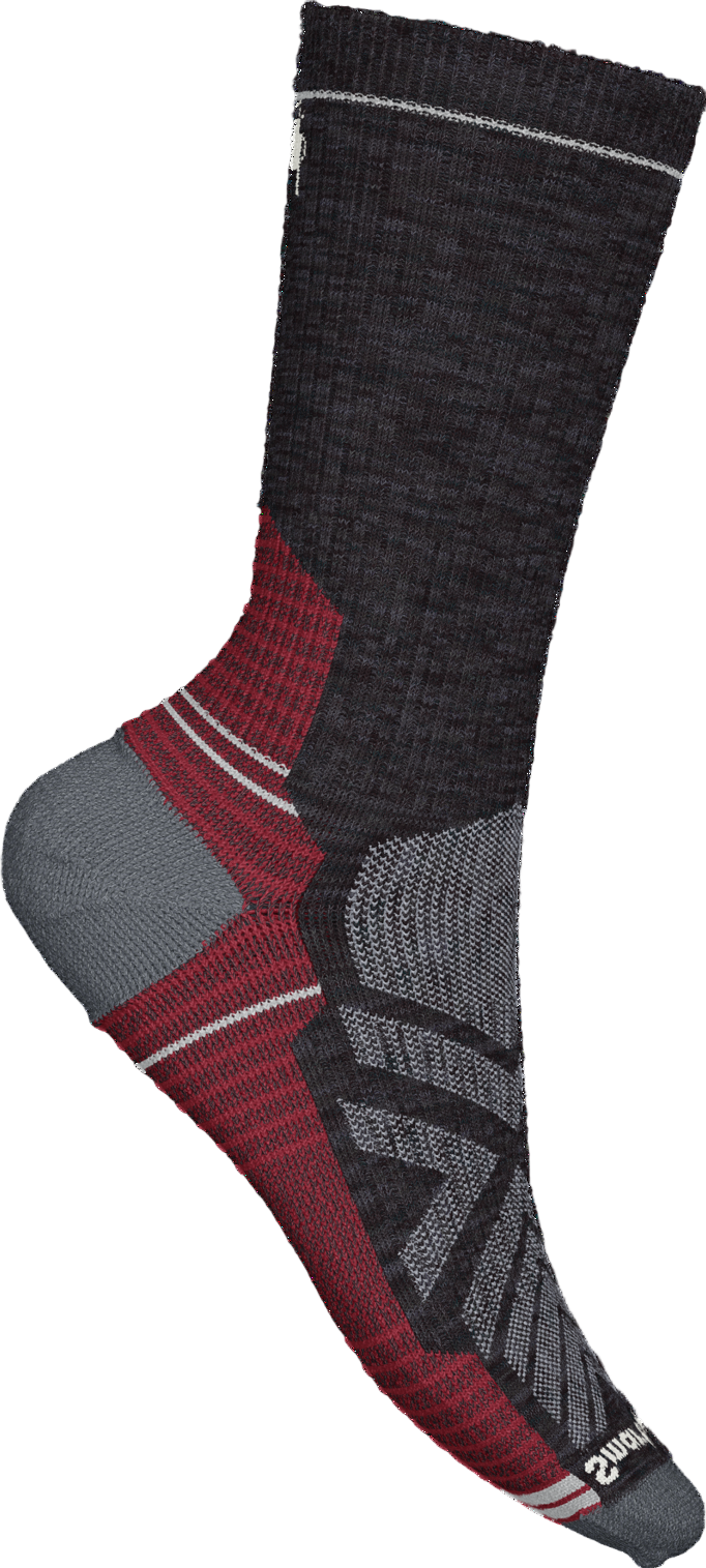 smartwool hike light cushion crew socks | charcoal