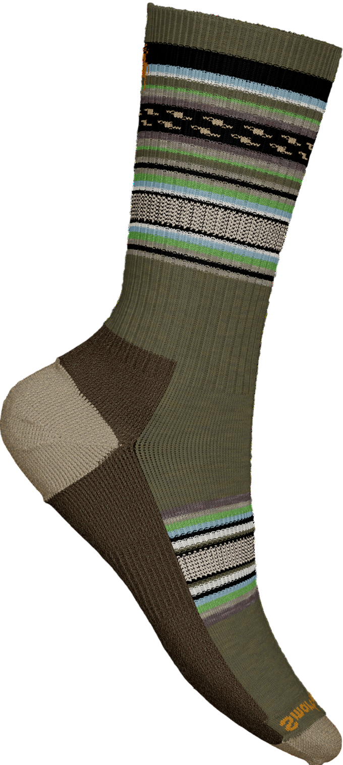 smartwool everyday regarita crew socks | winter moss