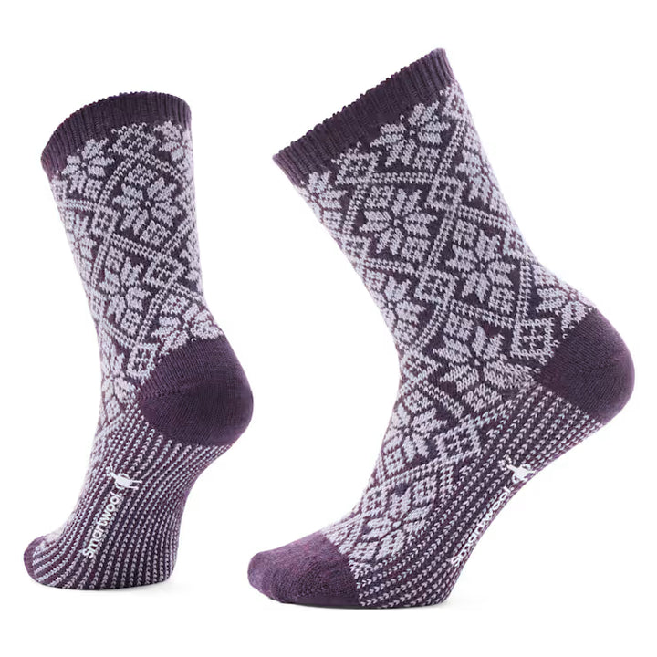 smartwool everyday cozy traditional snowflake | purple iris