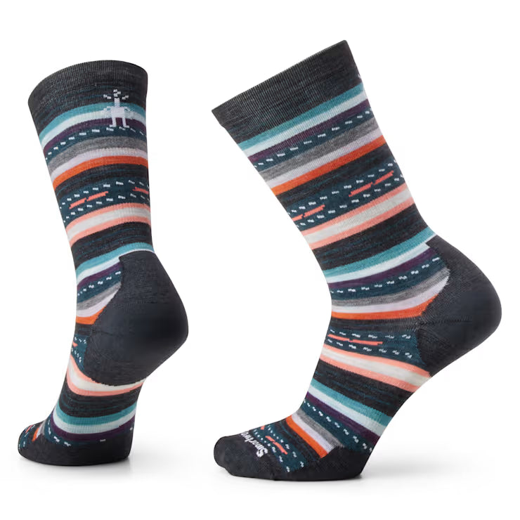 smartwool everyday margarita crew socks | charcoal