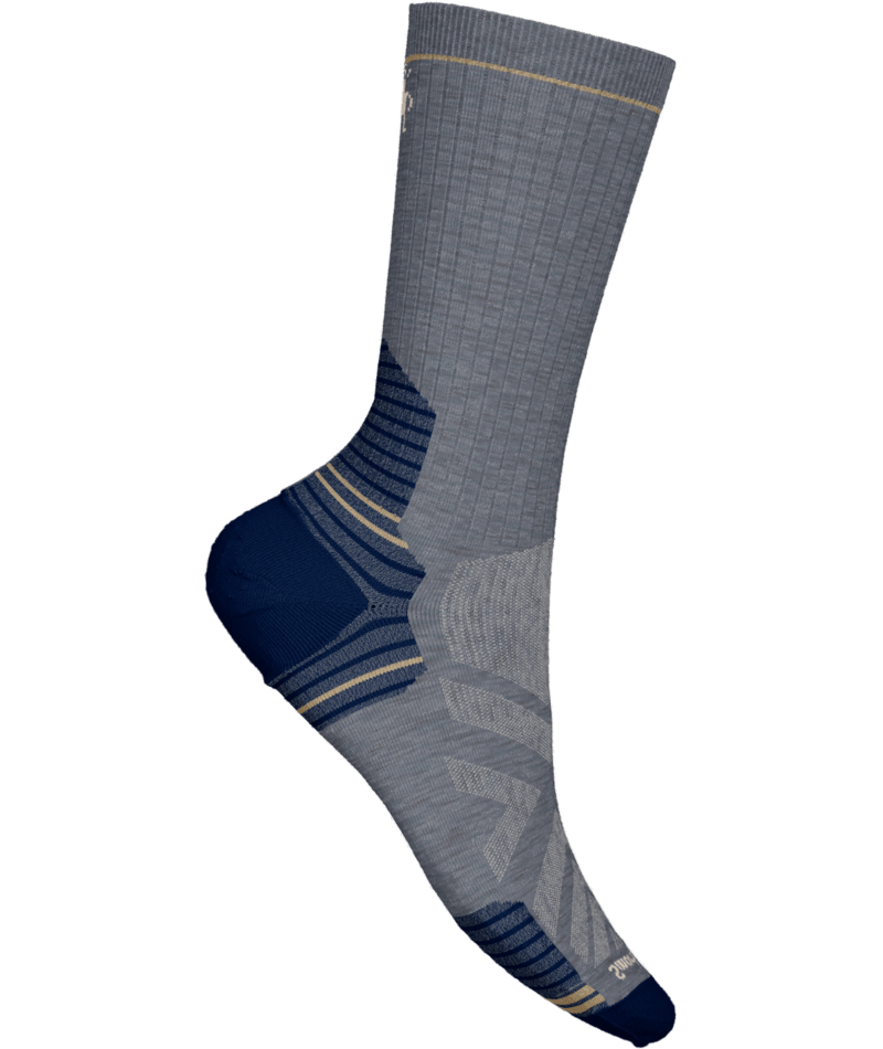 smartwool hike targeted cushion crew socks | medium gray