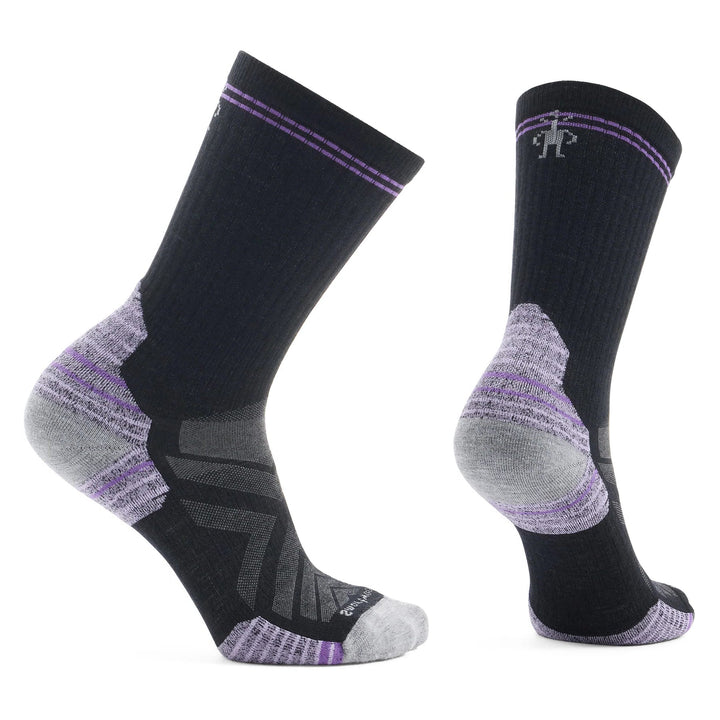 smartwool hike targeted cushion crew socks women's | black