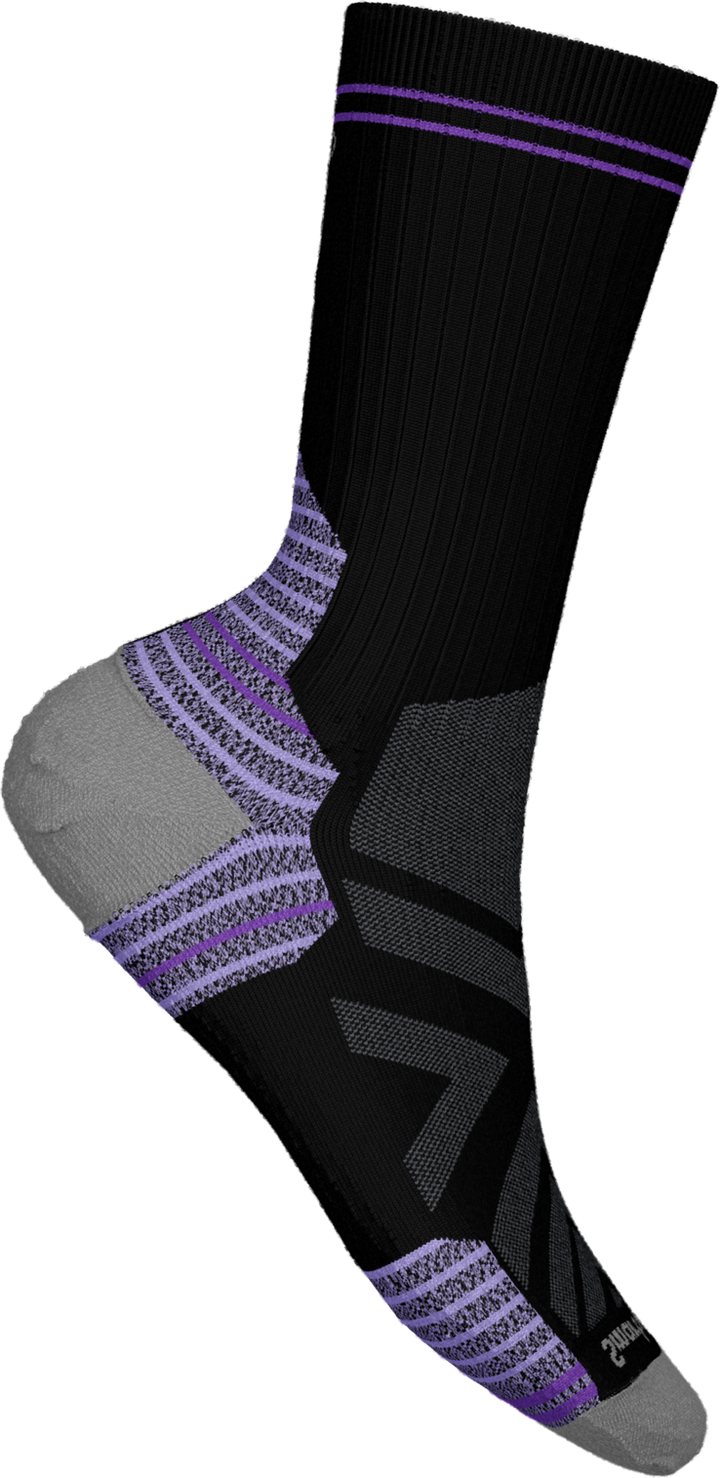 smartwool hike targeted cushion crew socks women's | black