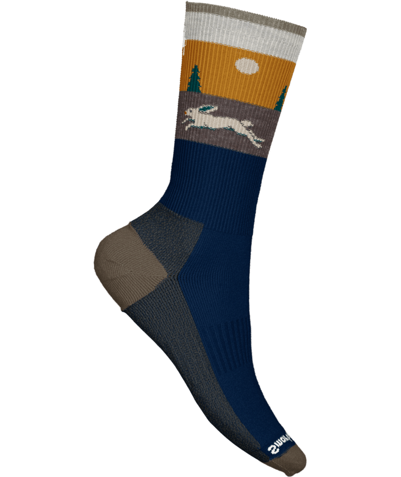 smartwool everyday hare chase crew socks | deep navy