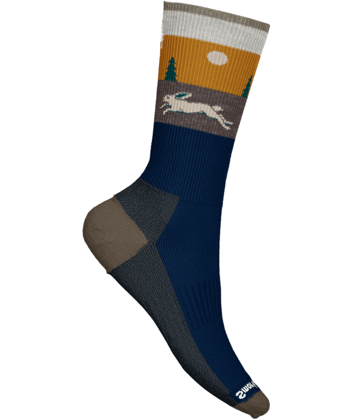 smartwool everyday hare chase crew socks | deep navy